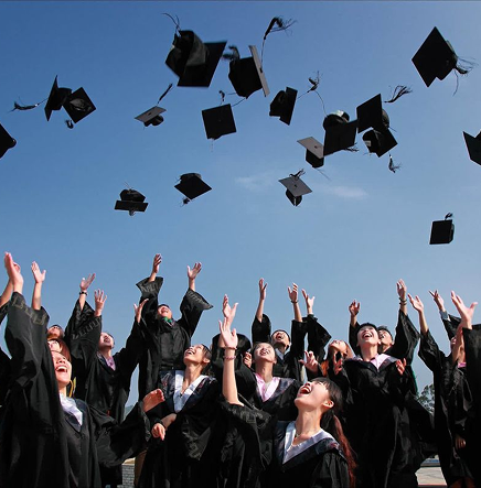 Graduates celebrating